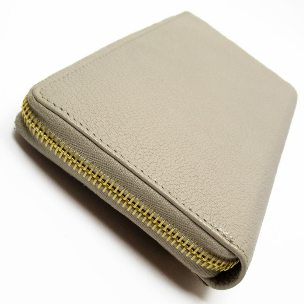 Balenciaga Beige Zip Around Continental Wallet Leather Giant